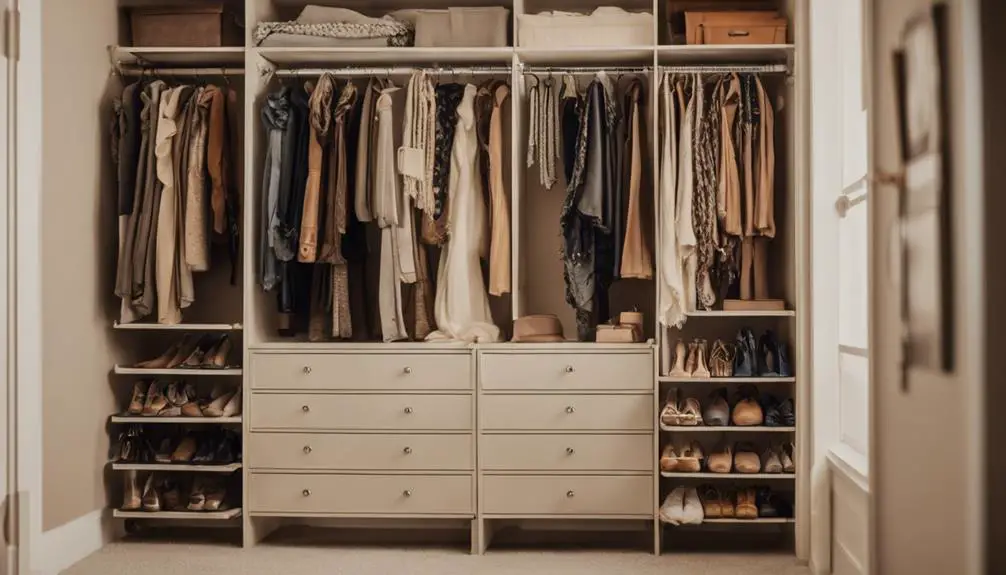 maximizing closet storage space