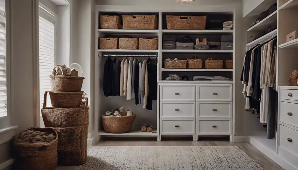 organizing with storage solutions