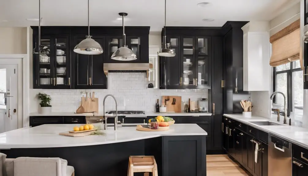 affordable dark kitchen style