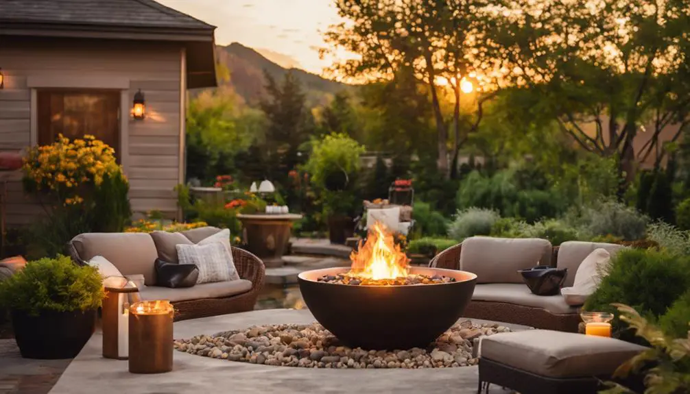 create outdoor fire feature