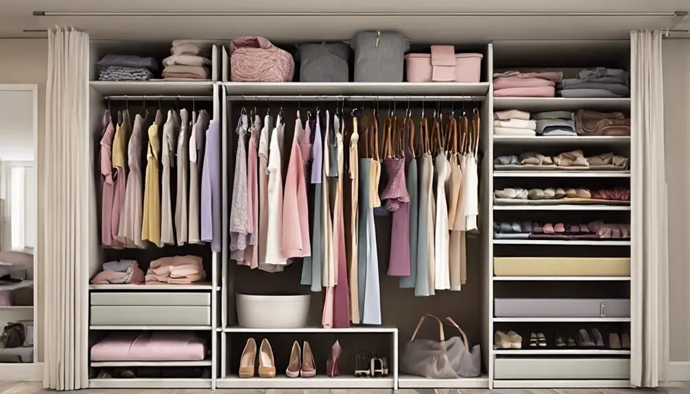 organize closet by category