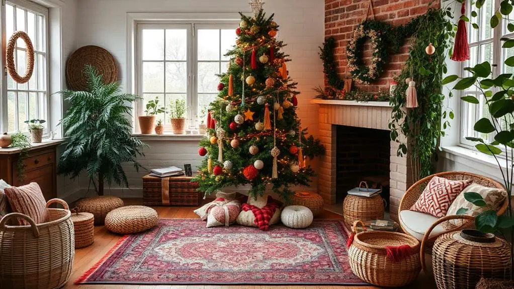 bohemian holiday decoration inspiration