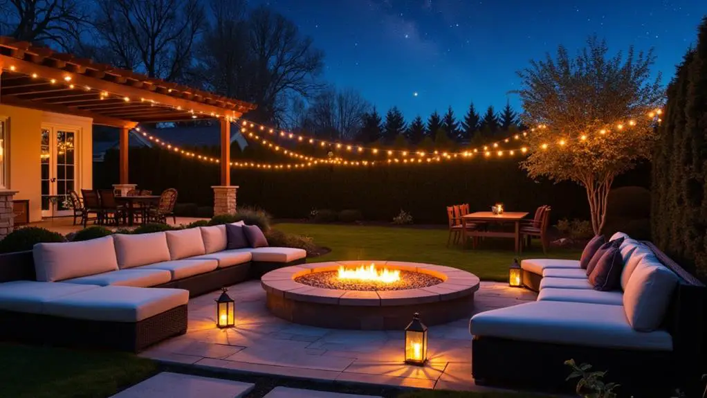 cozy outdoor gathering spaces