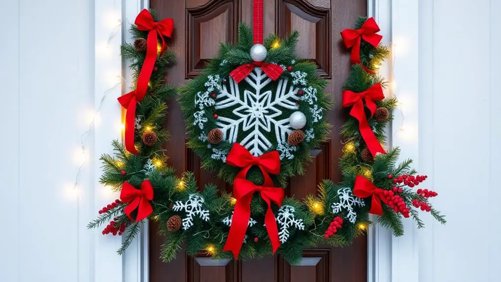 festive holiday door decor