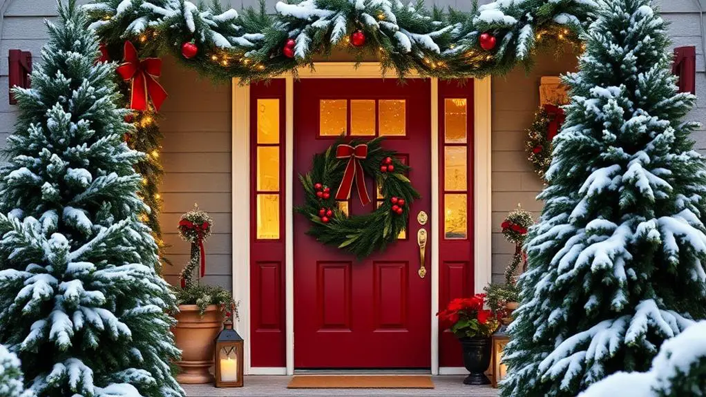 festive holiday porch decorations