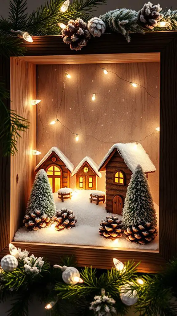 winter wonderland shadow box