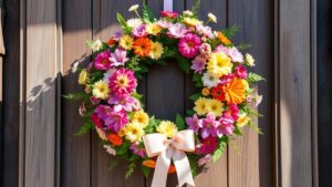 affordable spring wreath inspiration