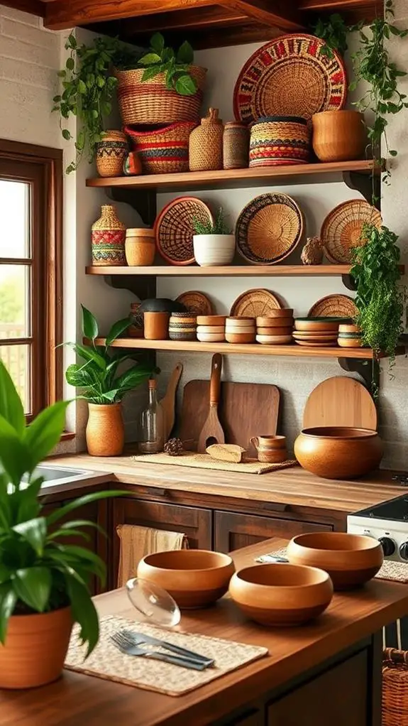 baskets and woven crafts