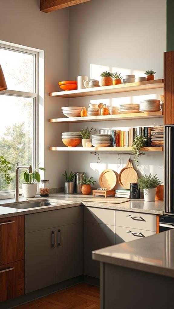 choose open shelving style