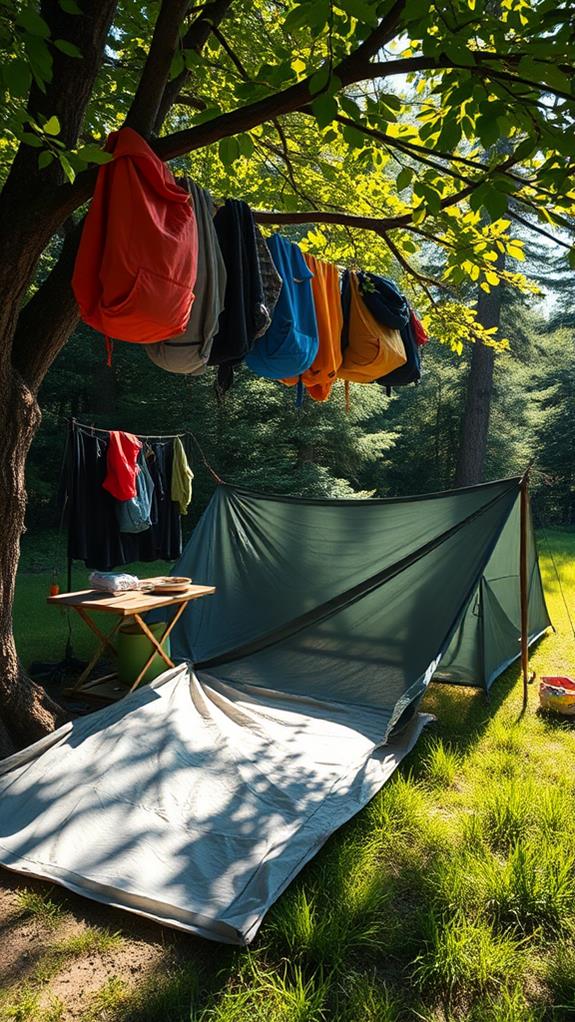 designated gear drying zone