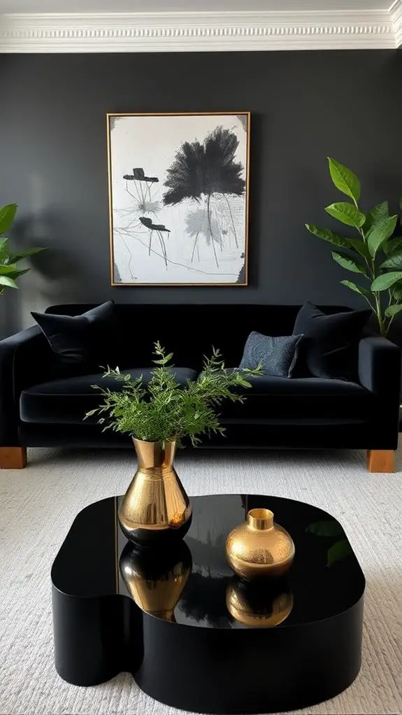 elegant black home accents