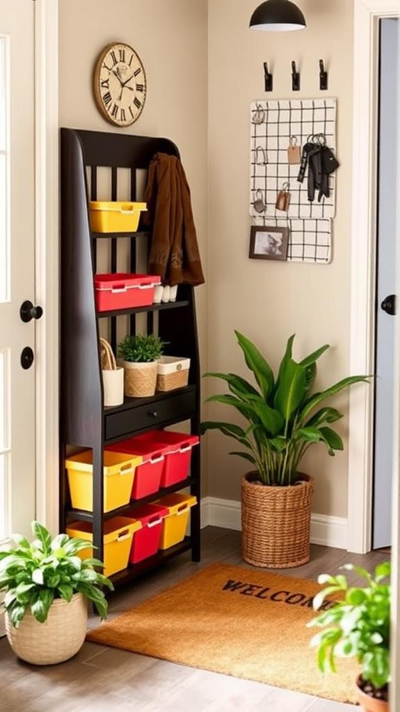 entryway storage solutions