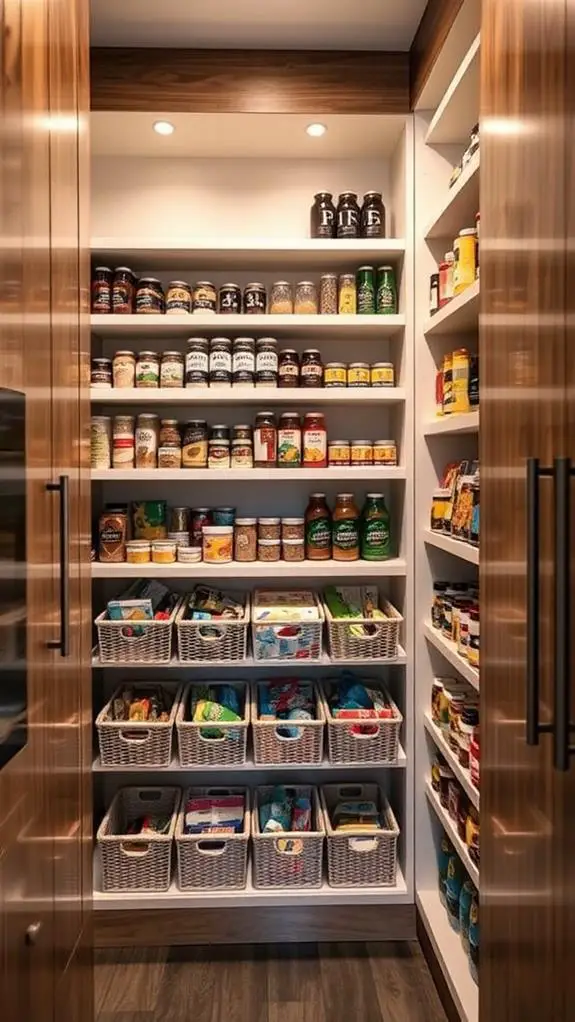 install pull out storage baskets