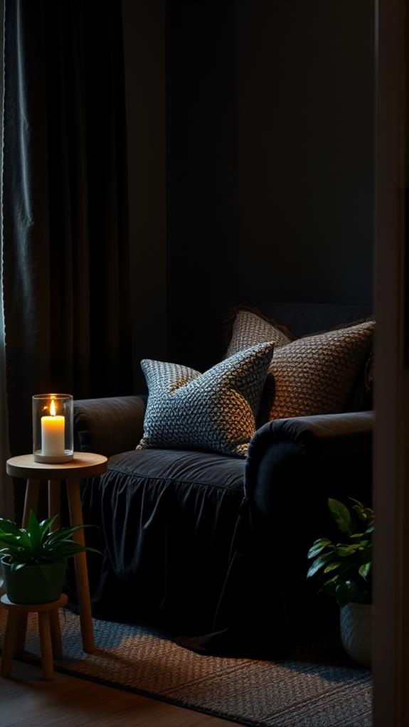 inviting reading corner setup
