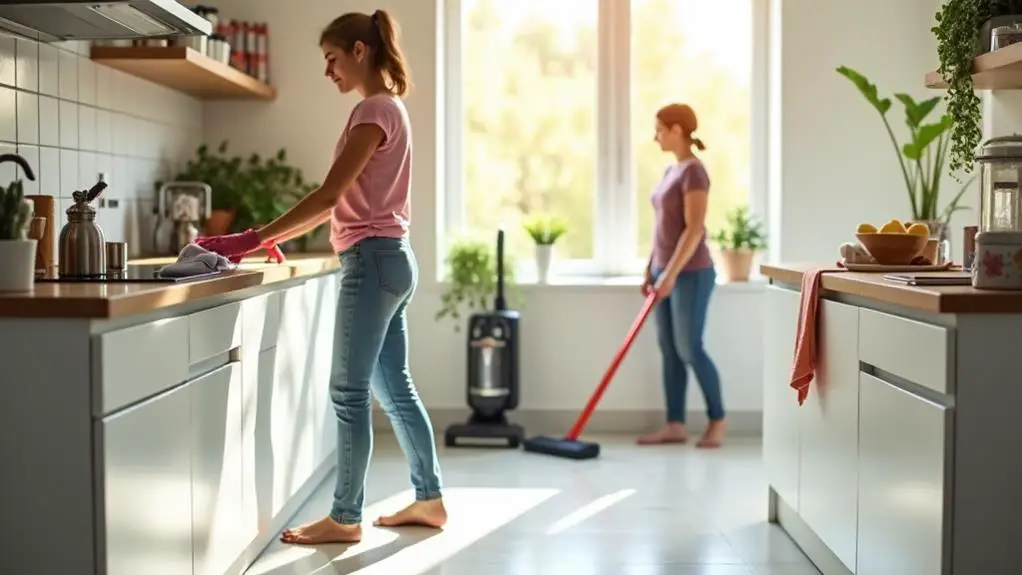 maintain clean house routine