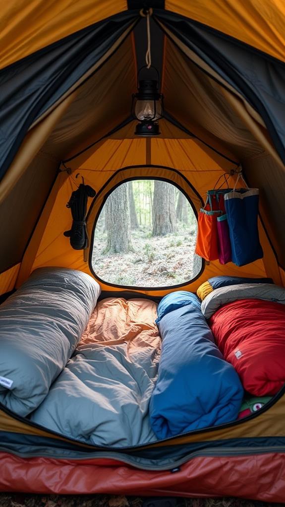 maximize tent interior efficiency