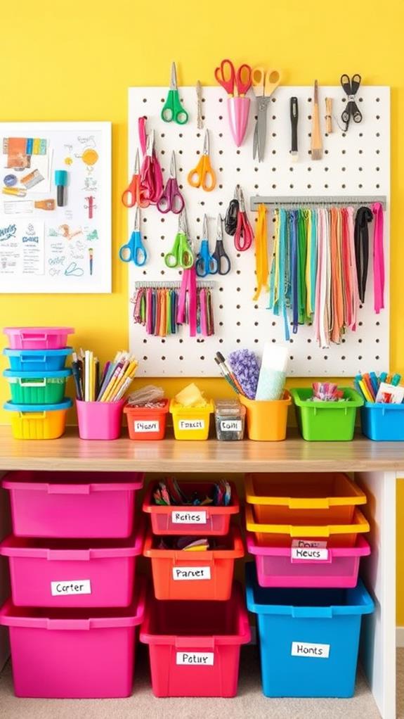 organized craft supply solutions