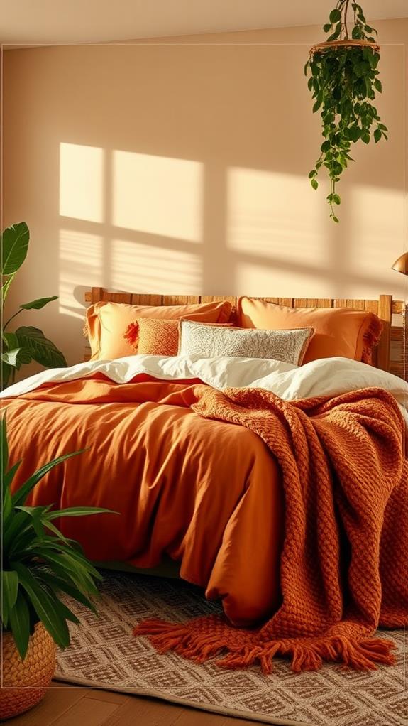 select vibrant warm tones