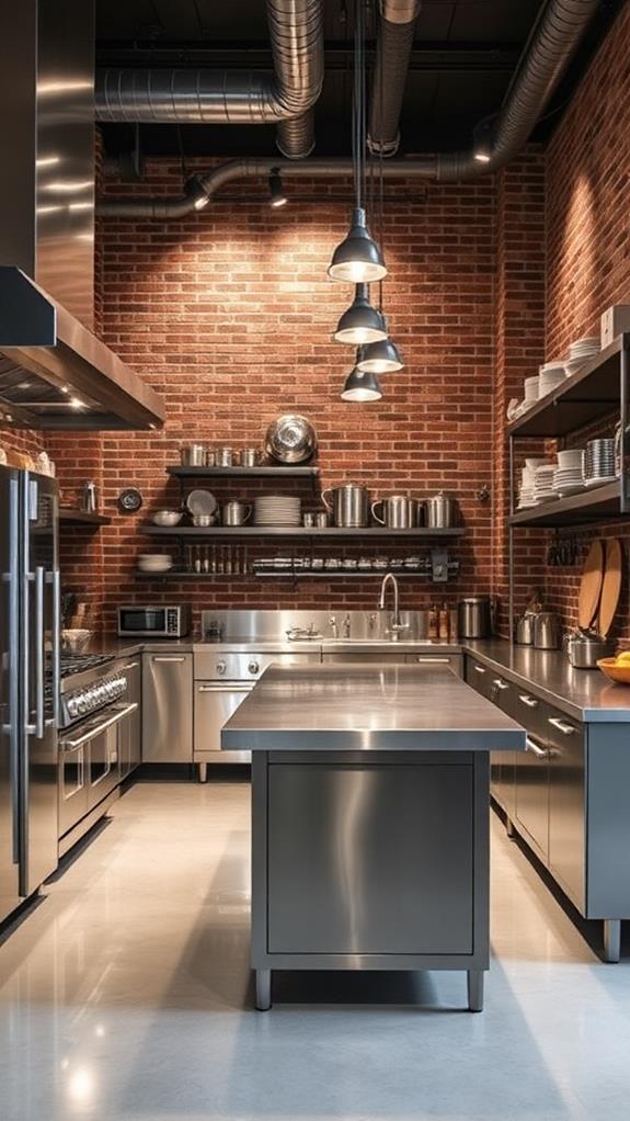 sleek modern kitchen equipment