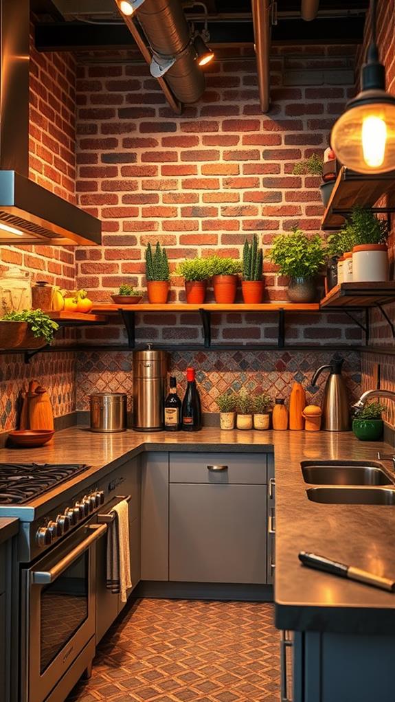 unique kitchen wall designs