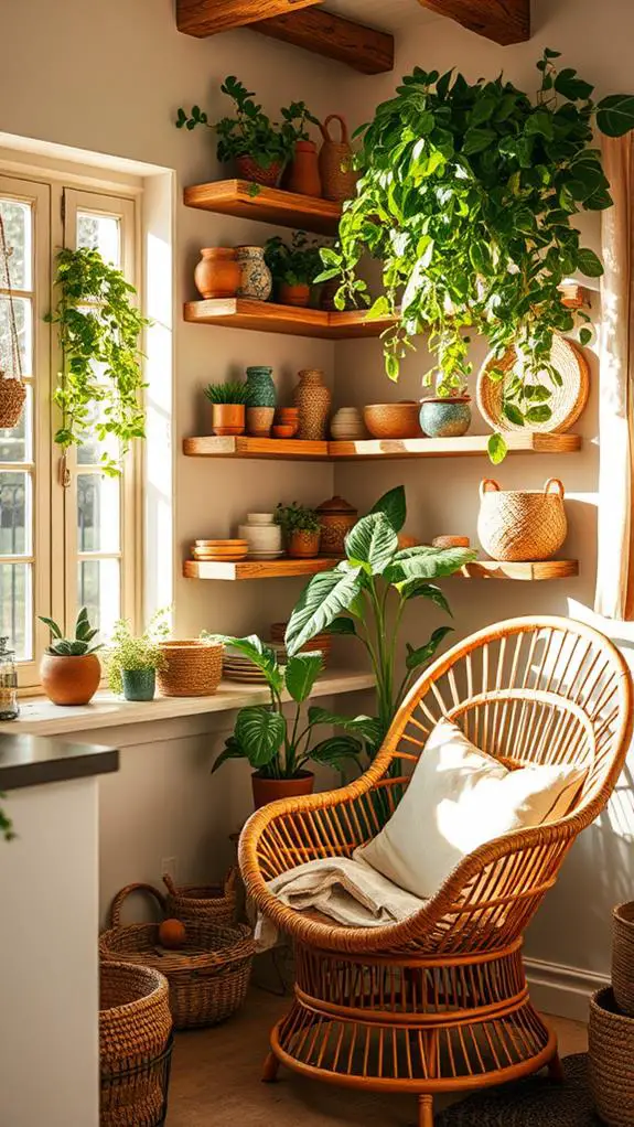 warm inviting reading space